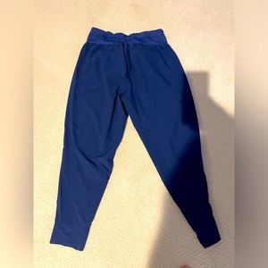 Blue athletic cropped joggers worn once